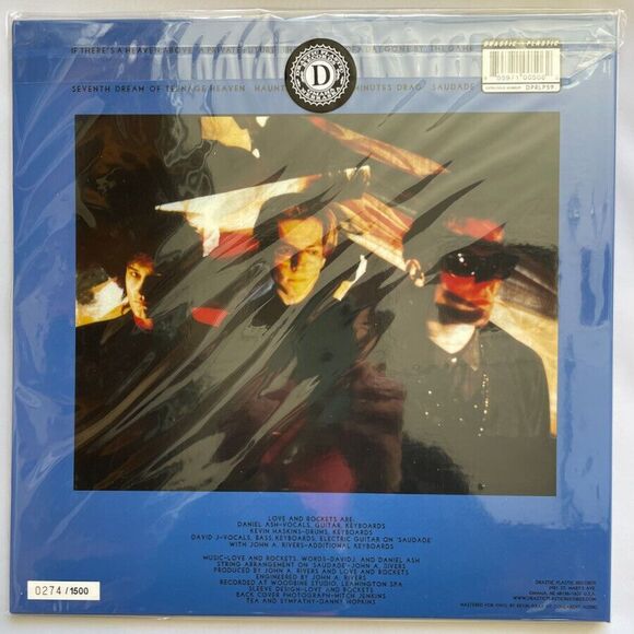 Love And Rockets NEW Seventh Dream Of Teenage Heaven BLUE Vinyl Record NEW - Picture 3 of 3